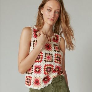 lucky Brand crochet top